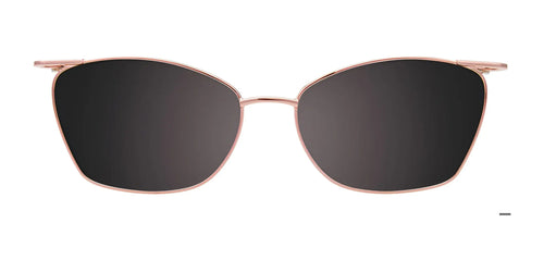 Takumi TK1258 Eyeglasses with Clip-on Sunglasses / Size 53 / Pink Gold