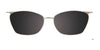 Takumi TK1258 Eyeglasses with Clip-on Sunglasses | Size 53 / Pink Gold