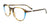 Takumi TK1259 Eyeglasses with Clip-on Sunglasses | Size 50 / Marble Brown & Blue