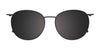 Takumi TK1259 Eyeglasses with Clip-on Sunglasses | Size 50 / Marble Brown & Blue