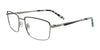 Takumi TK1262 Eyeglasses with Clip-on Sunglasses | Size 56 / Steel & Black