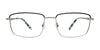 Takumi TK1262 Eyeglasses with Clip-on Sunglasses | Size 56 / Steel & Black