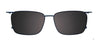 Takumi TK1263 Eyeglasses with Clip-on Sunglasses | Size 54 / Transparent Grey & Dark Blue