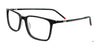 Takumi TK1263 Eyeglasses with Clip-on Sunglasses | Size 54 / Black & Red