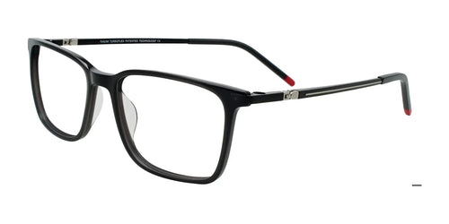 Takumi TK1263 Eyeglasses with Clip-on Sunglasses / Size 54 / Transparent Grey & Dark Blue