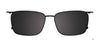 Takumi TK1263 Eyeglasses with Clip-on Sunglasses | Size 54 / Transparent Grey & Dark Blue