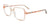 Takumi TK1265 Eyeglasses | Size 50 / Peach To Crystal Gradient