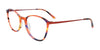 Takumi TK1267 Eyeglasses with Clip-on Sunglasses | Size 52 / Red Mix Design