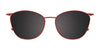 Takumi TK1267 Eyeglasses with Clip-on Sunglasses | Size 52 / Purple Mix Design