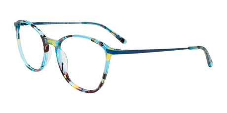 Takumi TK1267 Eyeglasses with Clip-on Sunglasses Turquoise Mix Design