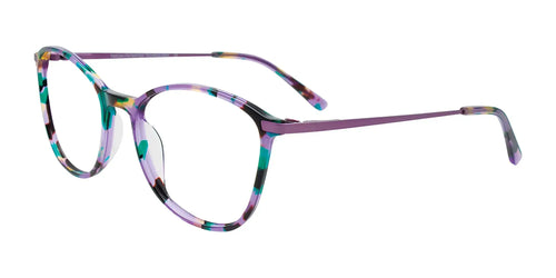 Takumi TK1267 Eyeglasses with Clip-on Sunglasses / Size 52 / Purple Mix Design