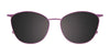 Takumi TK1267 Eyeglasses with Clip-on Sunglasses | Size 52 / Purple Mix Design