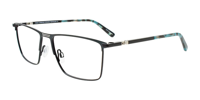 Takumi TK1268 Eyeglasses with Clip-on Sunglasses | Size 53 / Green & Black