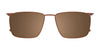 Takumi TK1268 Eyeglasses with Clip-on Sunglasses | Size 53 / Clip Only (Color №010)