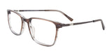 Takumi TK1269 Eyeglasses with Clip-on Sunglasses Light Brown & Grey