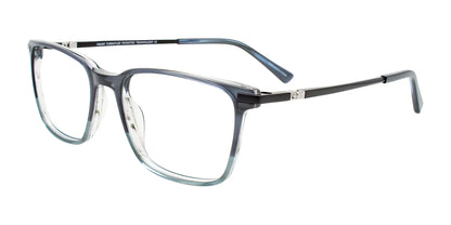 Takumi TK1269 Eyeglasses with Clip-on Sunglasses Light Grey & Blue