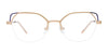 Takumi TK1270 Eyeglasses with Clip-on Sunglasses | Size 48 / Lavender & Magenta Trim