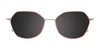 Takumi TK1270 Eyeglasses with Clip-on Sunglasses | Size 48 / Lavender & Magenta Trim