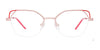 Takumi TK1270 Eyeglasses with Clip-on Sunglasses | Size 48 / Lavender & Magenta Trim