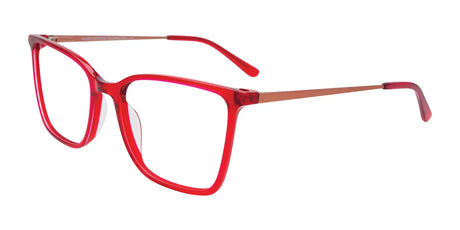 Takumi TK1271 Eyeglasses with Clip-on Sunglasses Transparent Red / Pink Gold