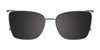 Takumi TK1271 Eyeglasses with Clip-on Sunglasses | Size 53 / Transparent Brown/Copper