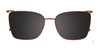 Takumi TK1271 Eyeglasses with Clip-on Sunglasses | Size 53 / Clip Only (Color №010)