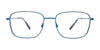 Takumi TK1272 Eyeglasses with Clip-on Sunglasses | Size 56 / Blue & Dark Brown