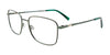 Takumi TK1272 Eyeglasses with Clip-on Sunglasses | Size 56 / Green