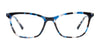 Takumi TK1274 Eyeglasses with Clip-on Sunglasses | Size 52 / Transparent Blue Tortoise