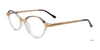 Takumi TK1275 Eyeglasses with Clip-on Sunglasses | Size 50 / Dark Brown & Light Brown & Crystal