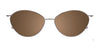 Takumi TK1275 Eyeglasses with Clip-on Sunglasses | Size 50 / Brown & Pink & Peach Crystal