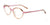 Takumi TK1275 Eyeglasses with Clip-on Sunglasses | Size 50 / Brown & Pink & Peach Crystal