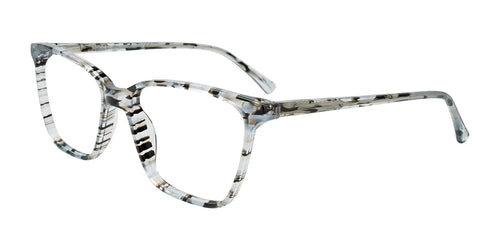 Takumi TK1276 Eyeglasses with Clip-on Sunglasses / Size 55 / Pink & Brown Stripes