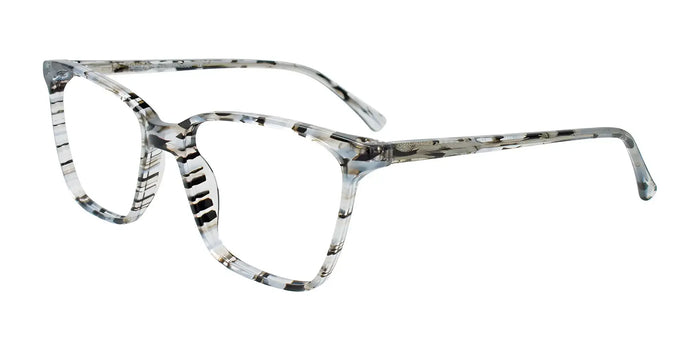 Takumi TK1276 Eyeglasses with Clip-on Sunglasses | Size 55 / Pink & Brown Stripes