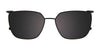 Takumi TK1277 Eyeglasses with Clip-on Sunglasses | Size 50 / Black & Mix Patterned Browline