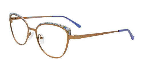 Takumi TK1278 Eyeglasses with Clip-on Sunglasses / Size 51 / Gold & Purple Mix Patterned Browline
