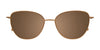 Takumi TK1278 Eyeglasses with Clip-on Sunglasses | Size 51 / Gold & Purple Mix Patterned Browline