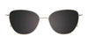 Takumi TK1278 Eyeglasses with Clip-on Sunglasses | Size 51 / Gold & Purple Mix Patterned Browline