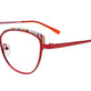 Red & Red Mix Patterned Browline