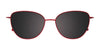Takumi TK1278 Eyeglasses with Clip-on Sunglasses | Size 51 / Gold & Purple Mix Patterned Browline