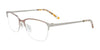 Takumi TK1279 Eyeglasses with Clip-on Sunglasses | Size 49 / Satin Rose Gold & Shiny Silver