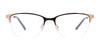 Takumi TK1279 Eyeglasses with Clip-on Sunglasses | Size 49 / Matt Black & Shiny Rose Gold