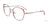 Takumi TK1280 Eyeglasses with Clip-on Sunglasses | Size 53 / Shiny Steel & Matt Rose