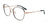 Takumi TK1280 Eyeglasses with Clip-on Sunglasses | Size 53 / Shiny Rose Gold & Matt Black