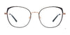 Takumi TK1280 Eyeglasses with Clip-on Sunglasses | Size 53 / Shiny Plum & Matt Brown