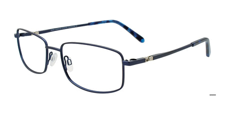 Takumi TK1281 Eyeglasses with Clip-on Sunglasses Satin Blue