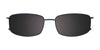 Takumi TK1281 Eyeglasses with Clip-on Sunglasses | Size 56 / Satin Blue