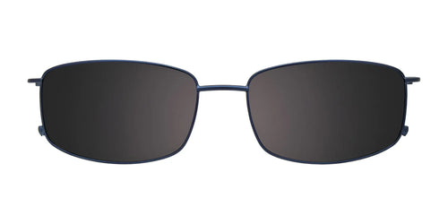 Takumi TK1281 Eyeglasses with Clip-on Sunglasses / Size 56 / Satin Blue