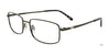 Takumi TK1281 Eyeglasses with Clip-on Sunglasses | Size 56 / Satin Khaki