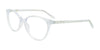 Takumi TK1283 Eyeglasses with Clip-on Sunglasses | Size 53 / Crystal & White Print Pattern On Crystal